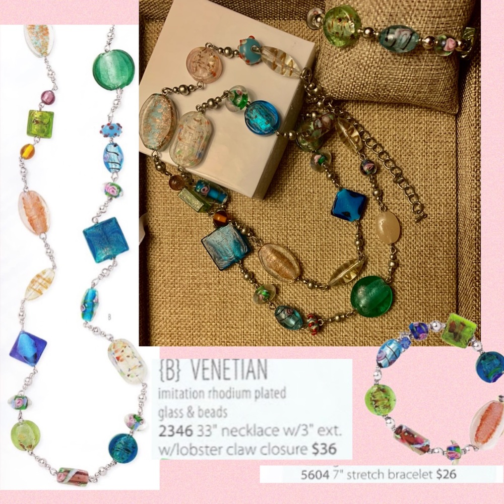 Premier Designs Venetian Necklace and Bracelet